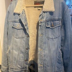 Old Navy Denim Jacket with Sherpa Lining